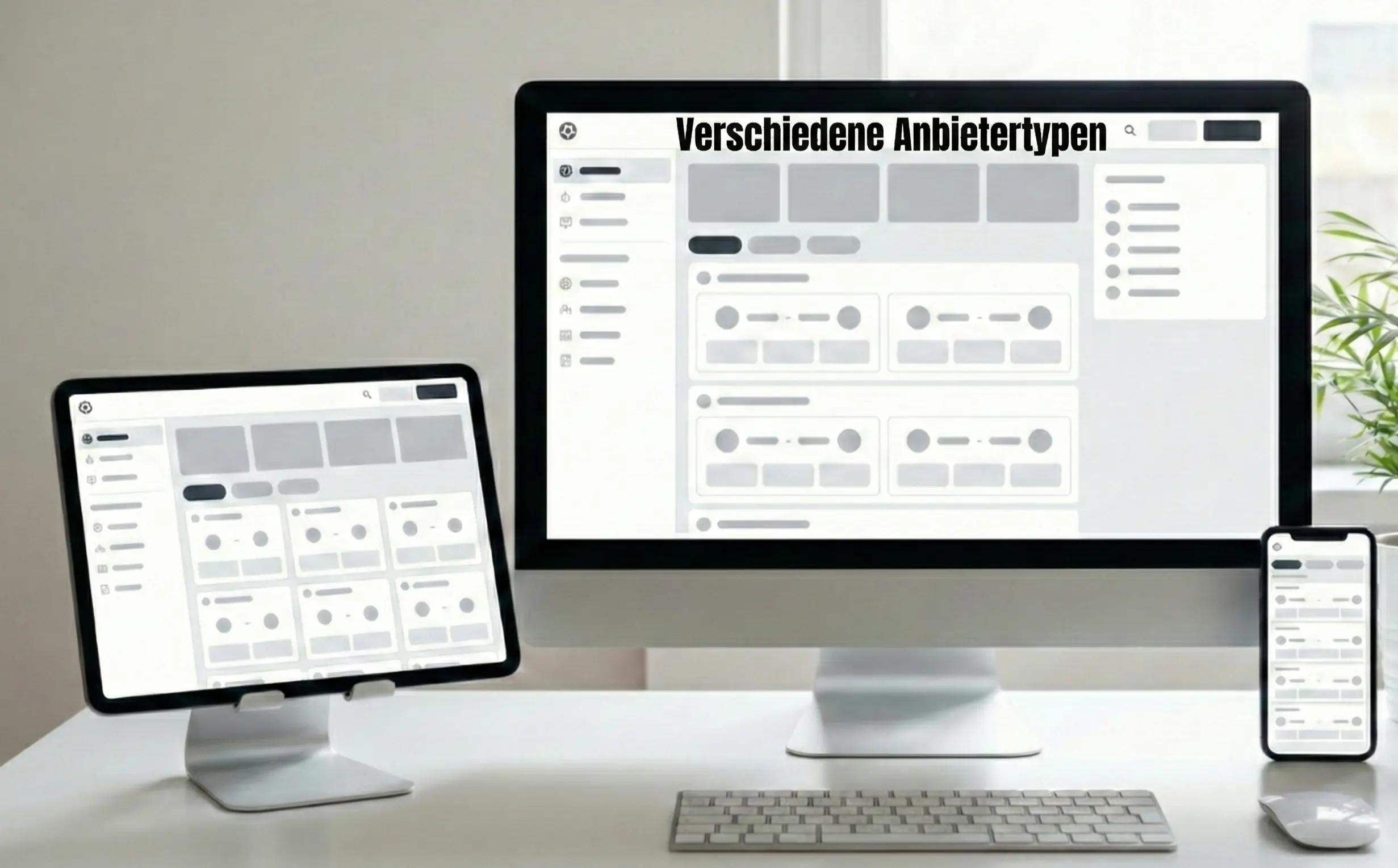 Verschiedene Geräte mit Wettseiten nebeneinander